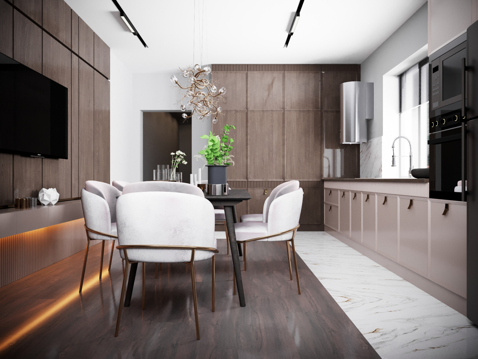 Кухня для молодой пары