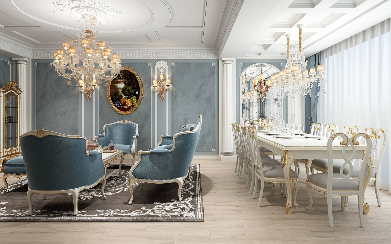 Гостиная в классическом стиле