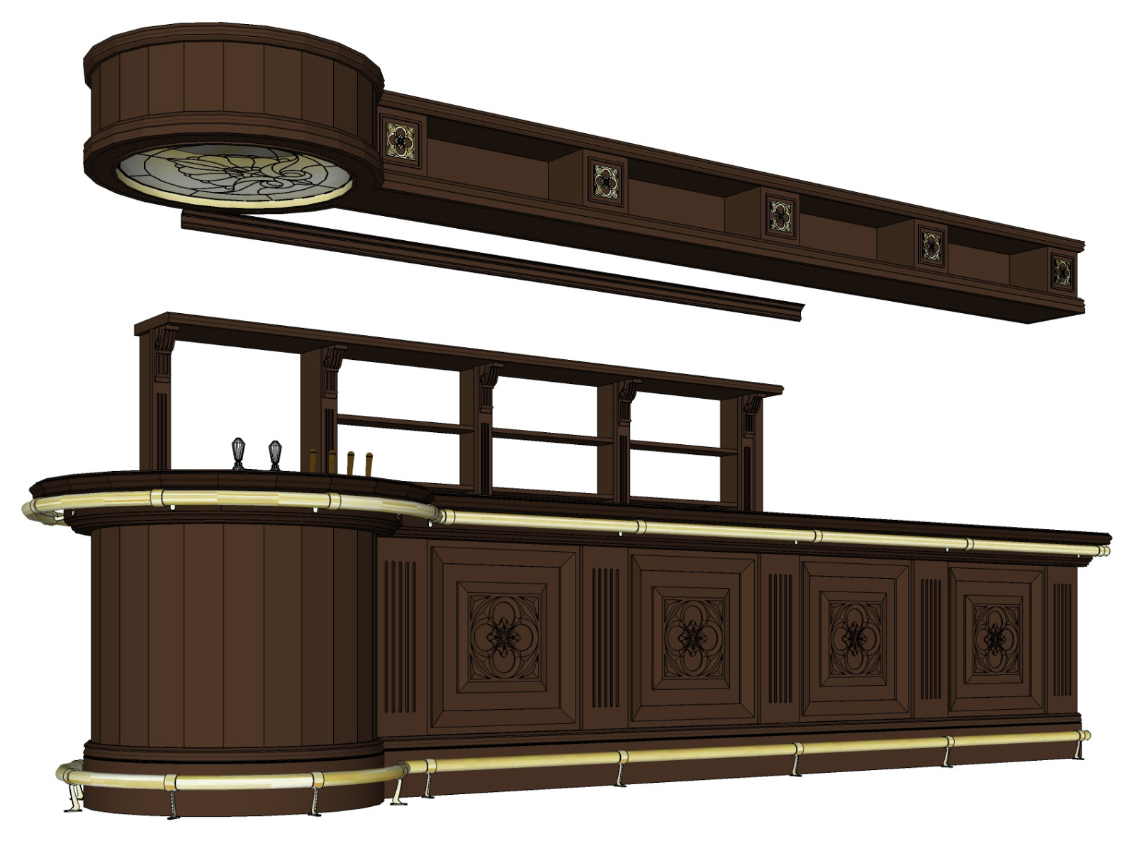 Проект реконструкции барной стойки. Паб "Shannon"
