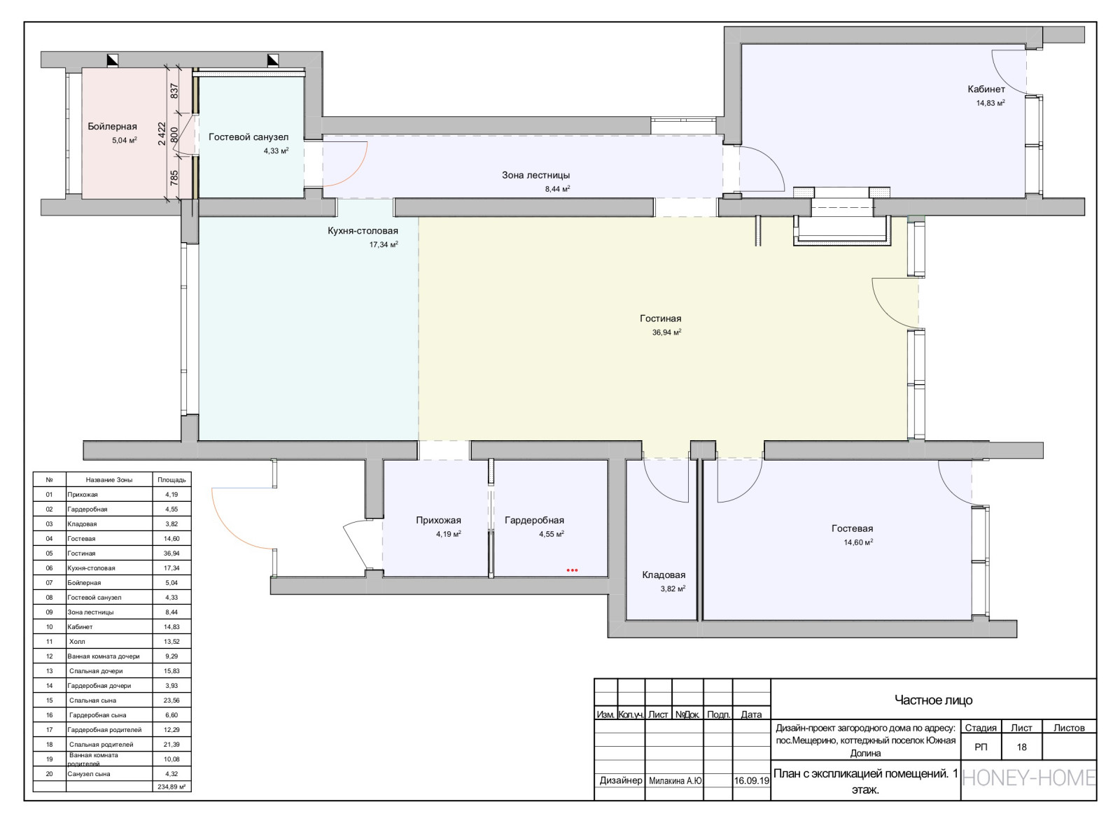 Рабочая часть; загородный дома 240 кв.м.