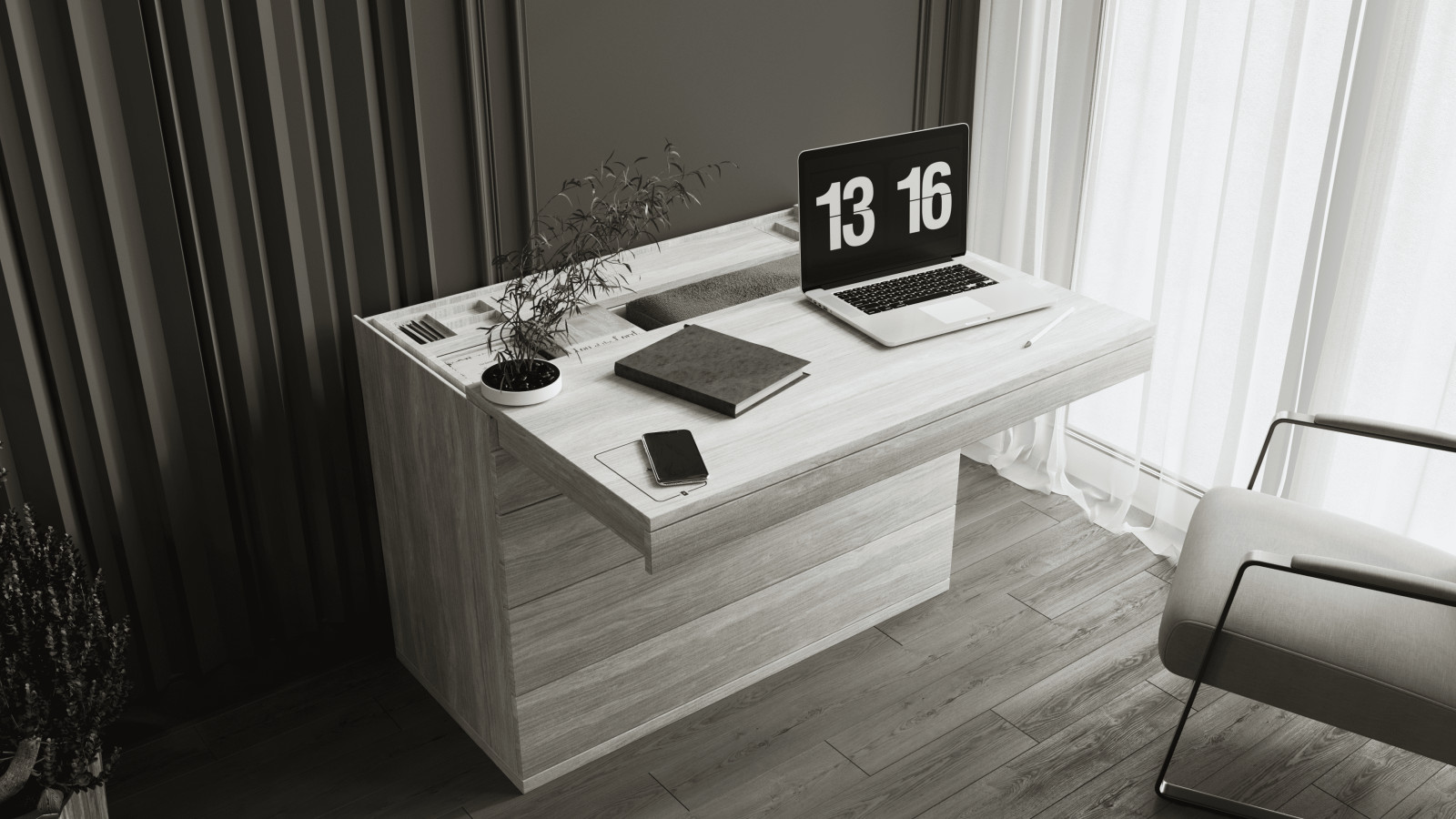 Комод-рабочее место ВУДИ