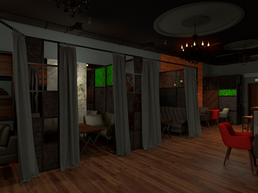 Дизайн интерьера Кальянного Бара "Чаплин"