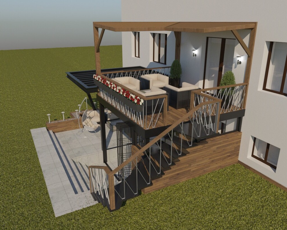 Обложка проекта: Уютная беседка возле дома