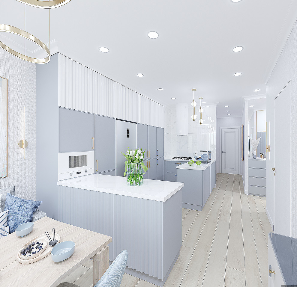 В голубой дымке