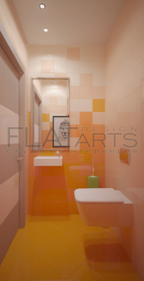 Дизайн 3-ной квартиры в современном, с элементами эко-стиля