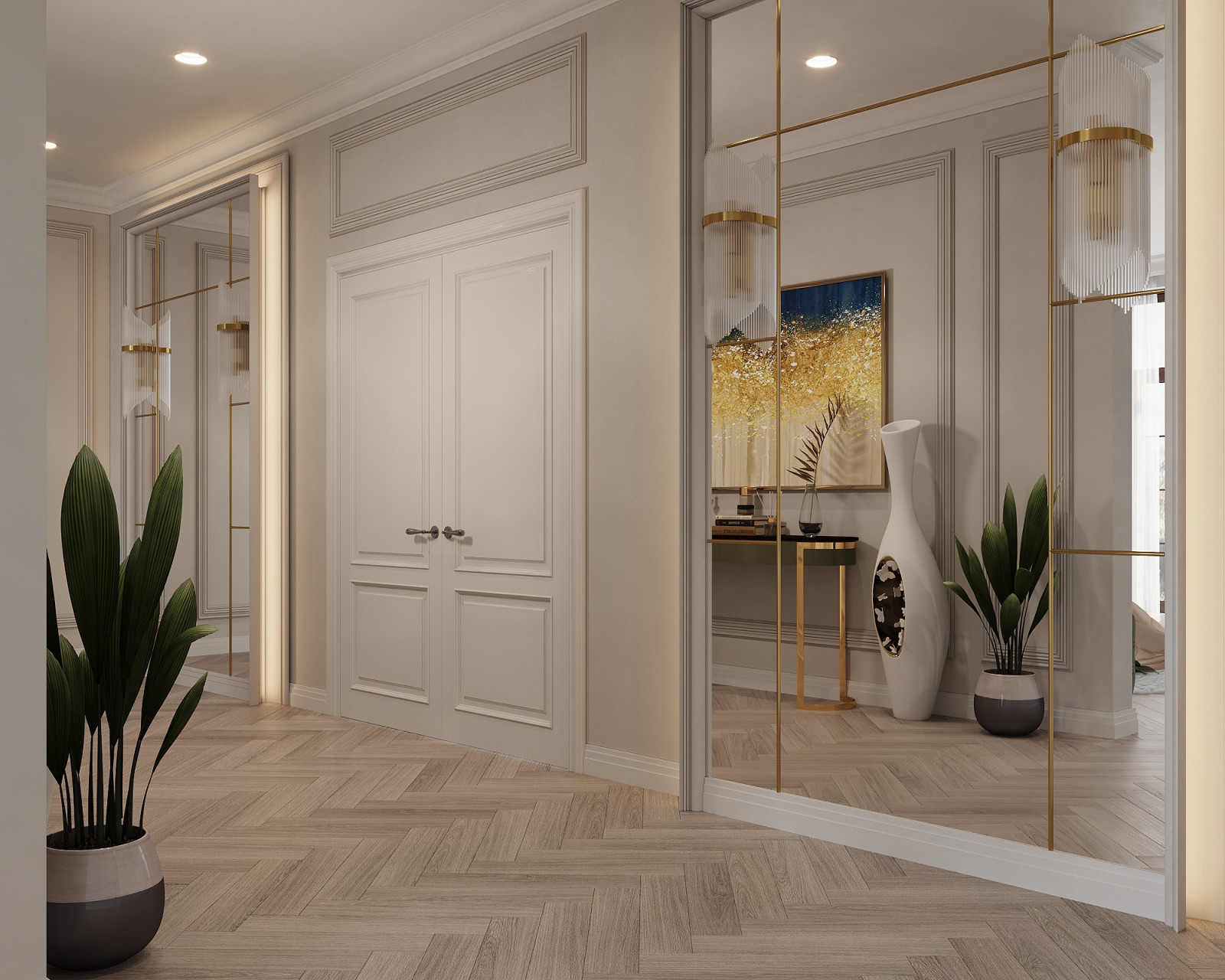 Спальня в современной классике