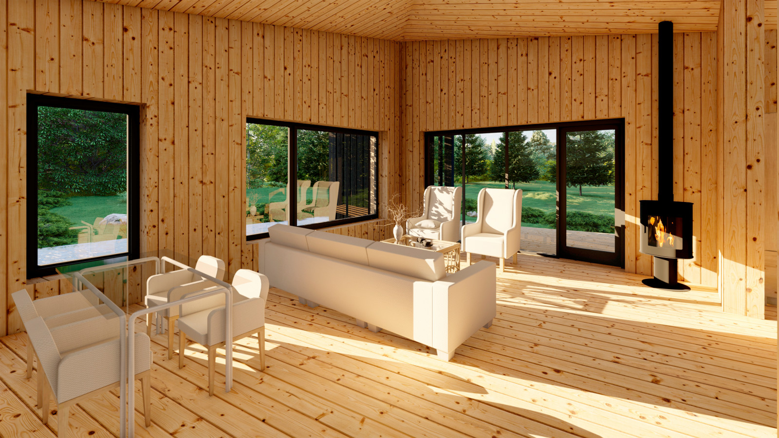 Обложка проекта: Дачный дом 70м2 внутри.