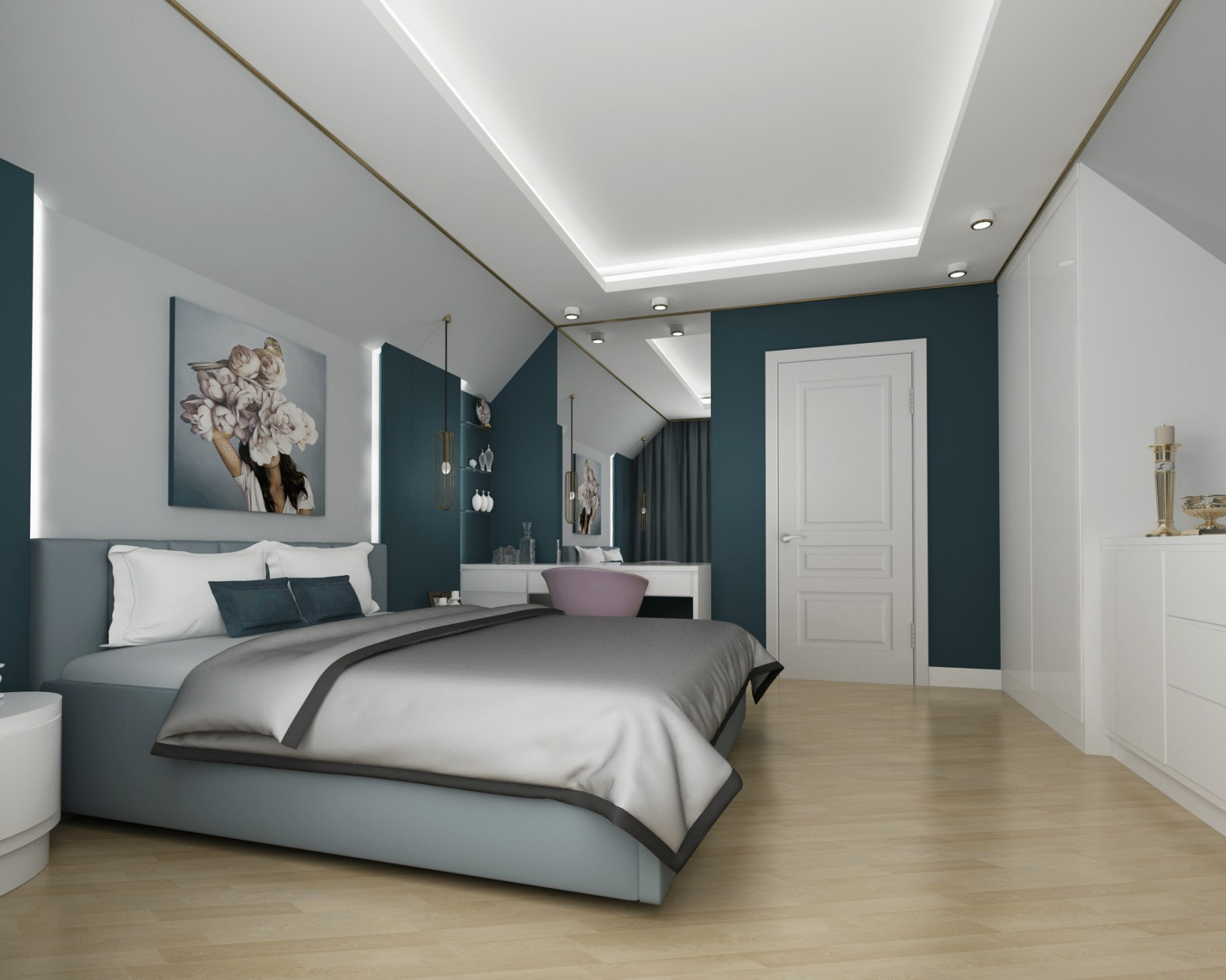 спальня  частного дома