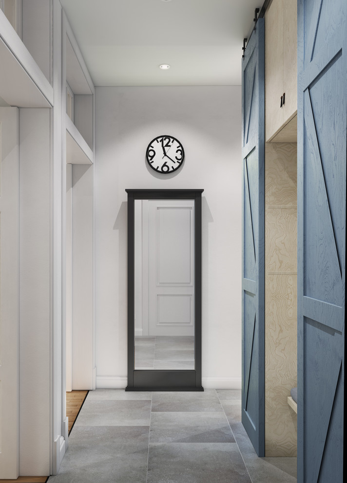 Белая квартира в сталинке с элементами лофта