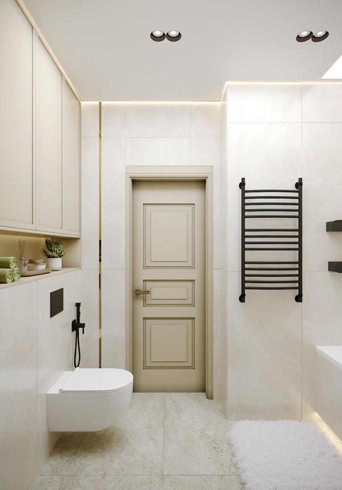 Нежная ванная комната в современном стиле