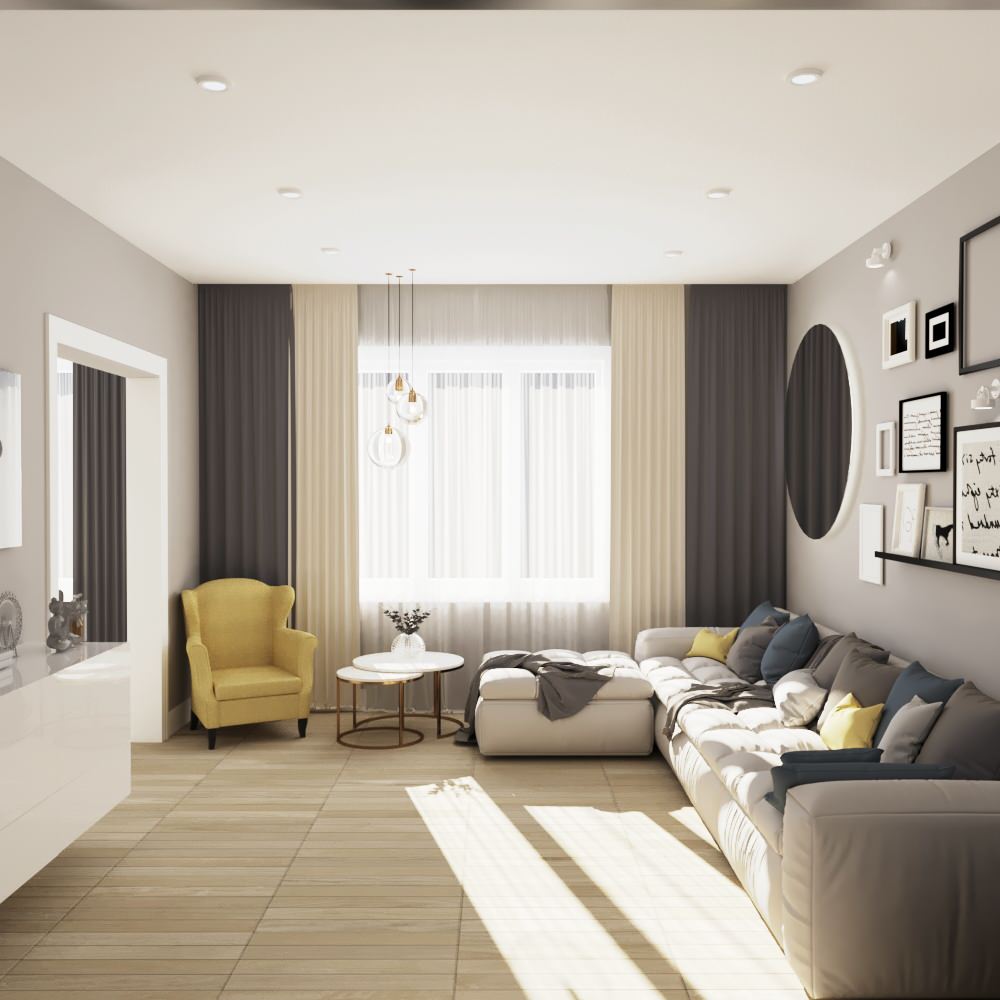 Дизайн квартиры 90 кв.м.