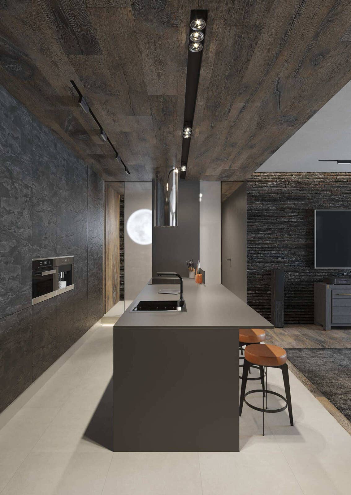 Лофт и облака. Квартира 140 м2 в центре города