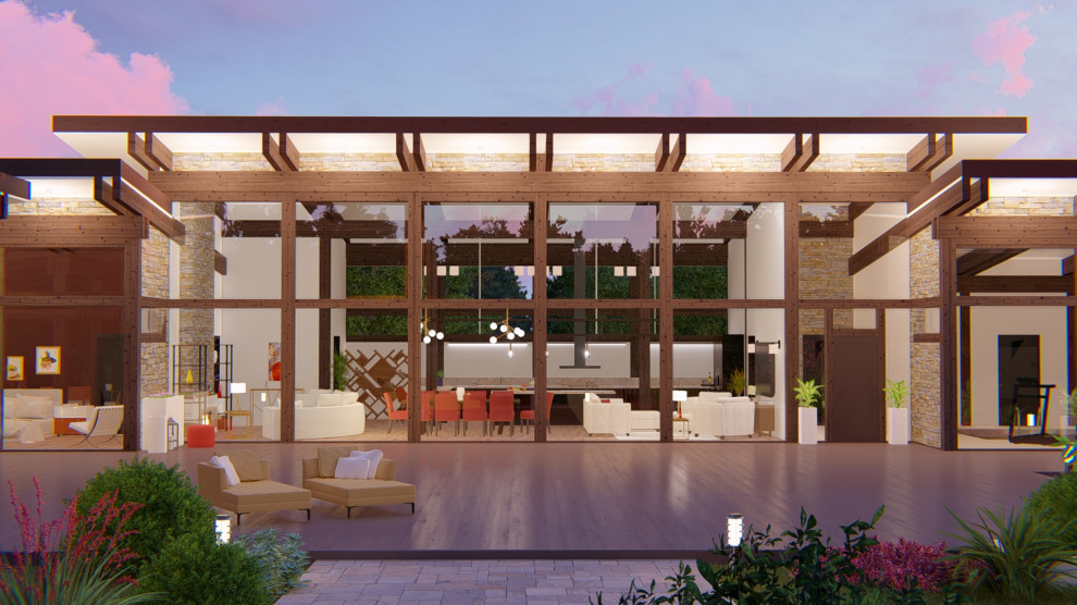 СПА комплекс с бассейном, сауной, барбекю и хоз.блоком