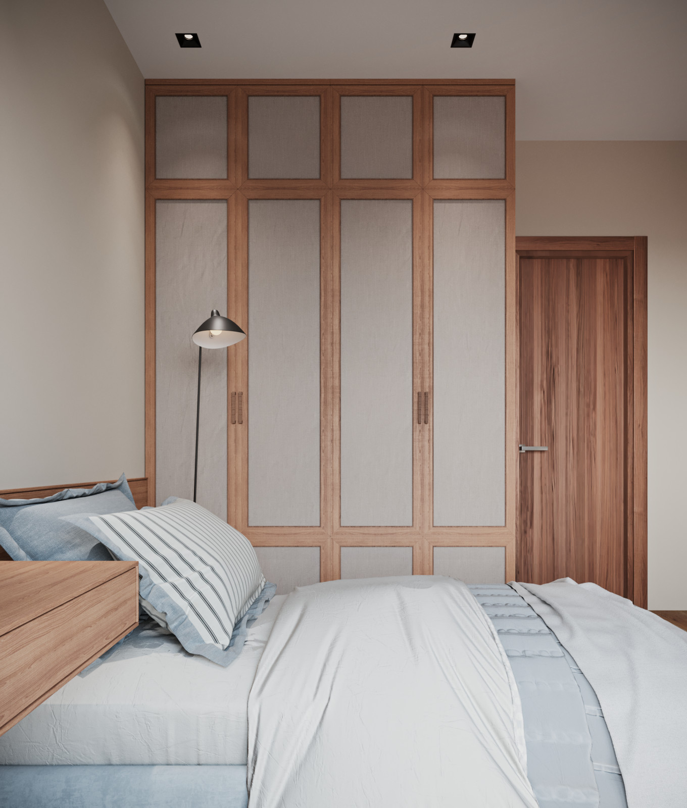 Визуализация квартиры в бежевых тонах