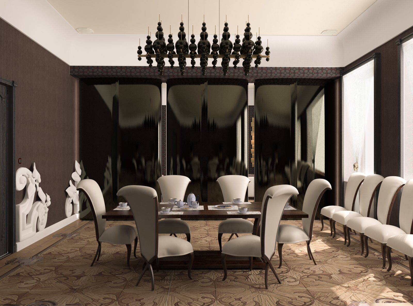 Интерьер столовой в стиле Арт-Дэко