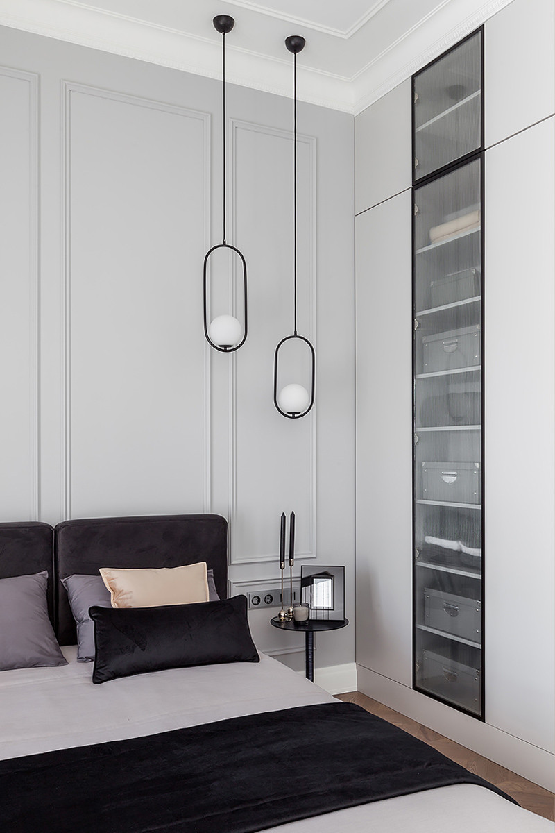 Элегантная квартира в стиле Total black