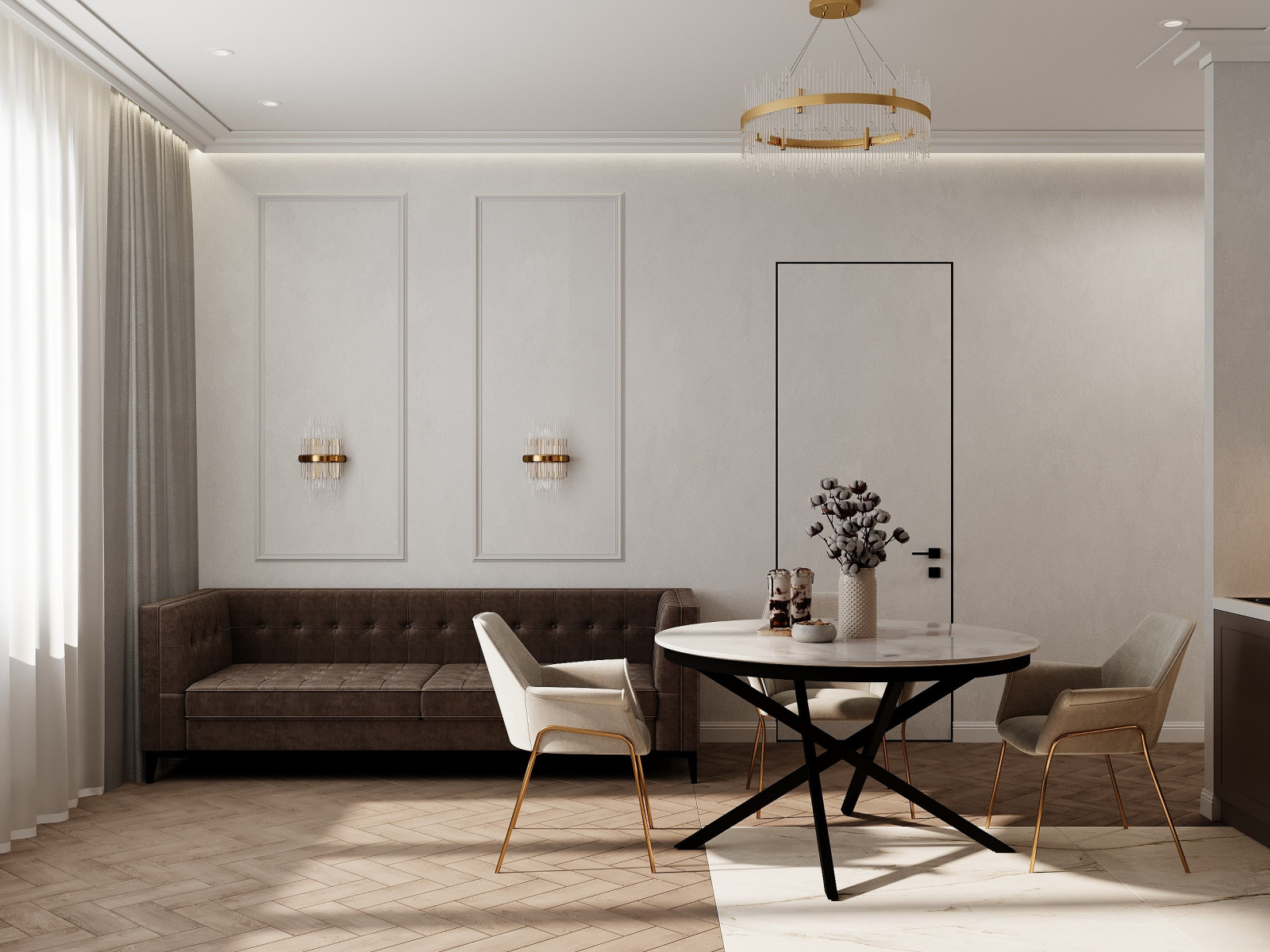 Дизайн интерьера евро-двухкомнатной квартиры 40 м2