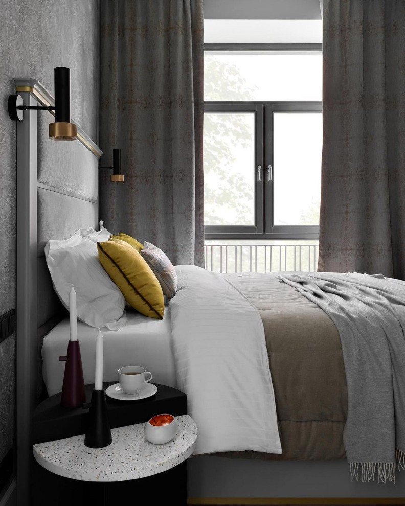 Интерьер ванной комнаты и спальни