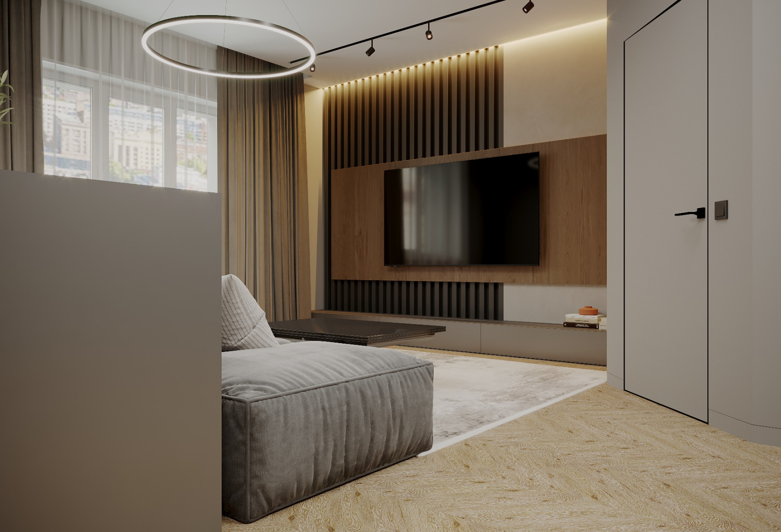 Дизайн 2-х комнатной квартиры 77 кв.м