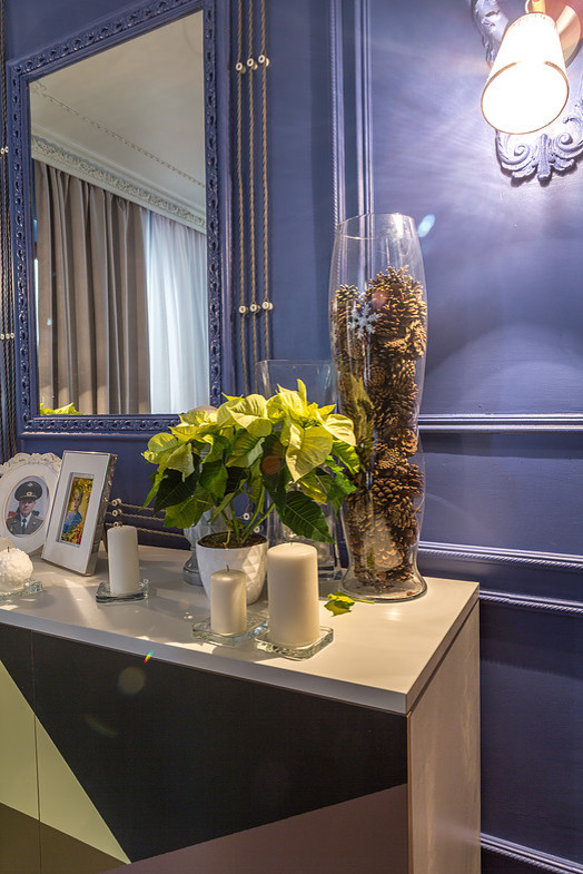 Спальня в синих тонах