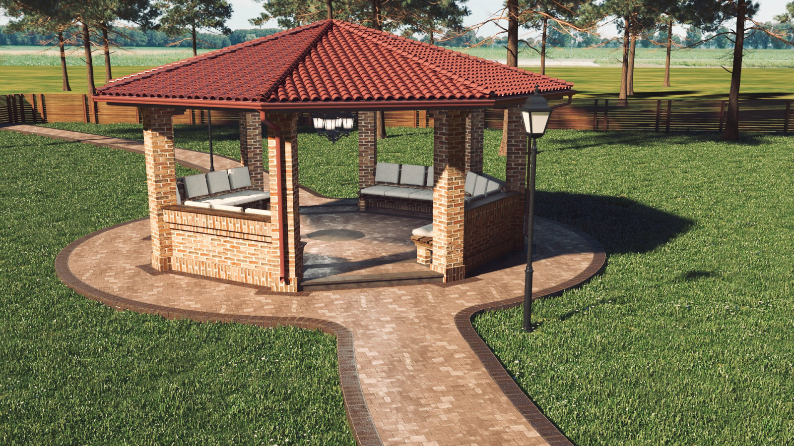 Landscape design of the territory (Moscow region 2022)