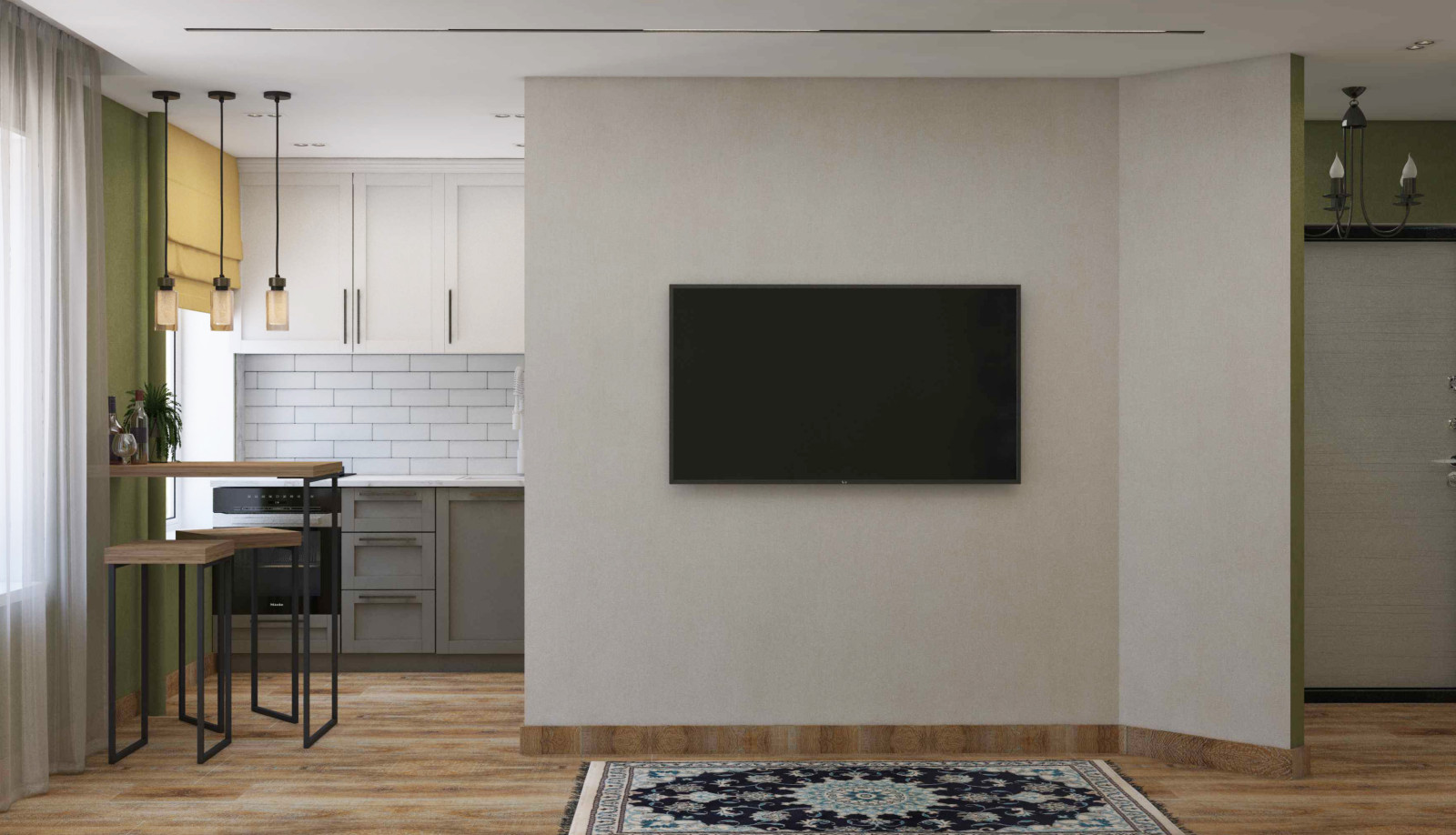 Дизайн квартиры-евродвушка