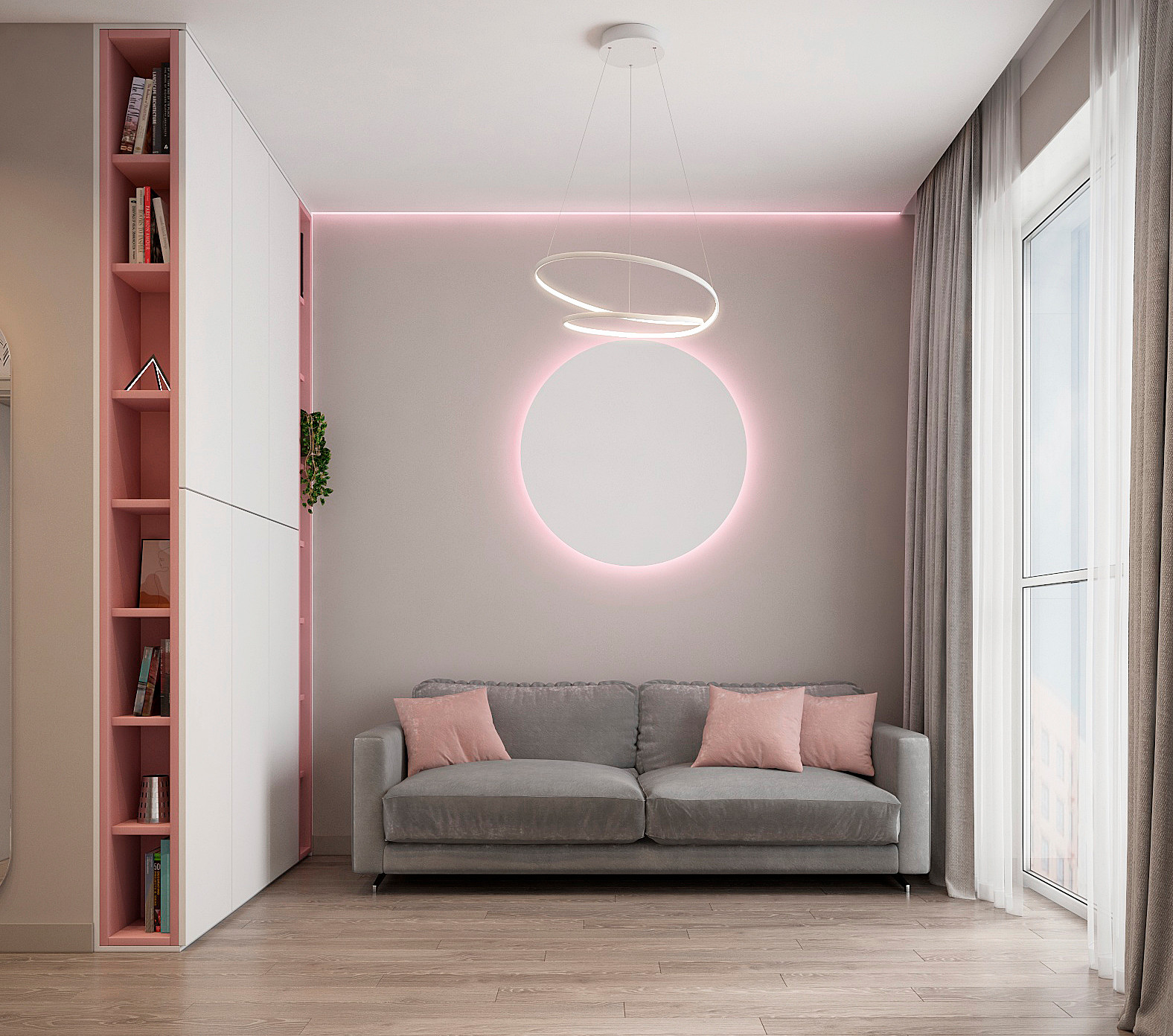 Квартира с вторым светом в современном стиле