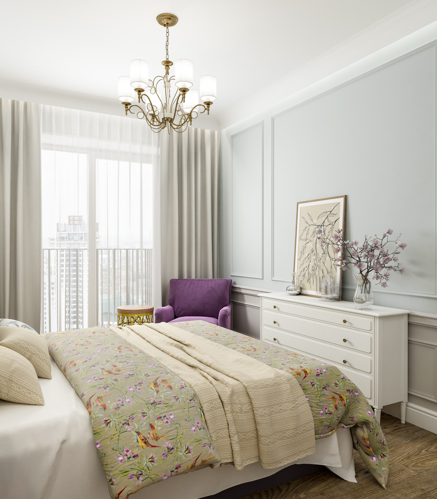 Проект интерьера 4-комнатной квартиры 115 кв.м в ЖК «Черняховского 19»