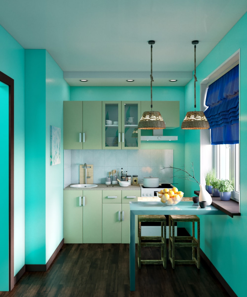 Обложка проекта: Кухня в морском стиле