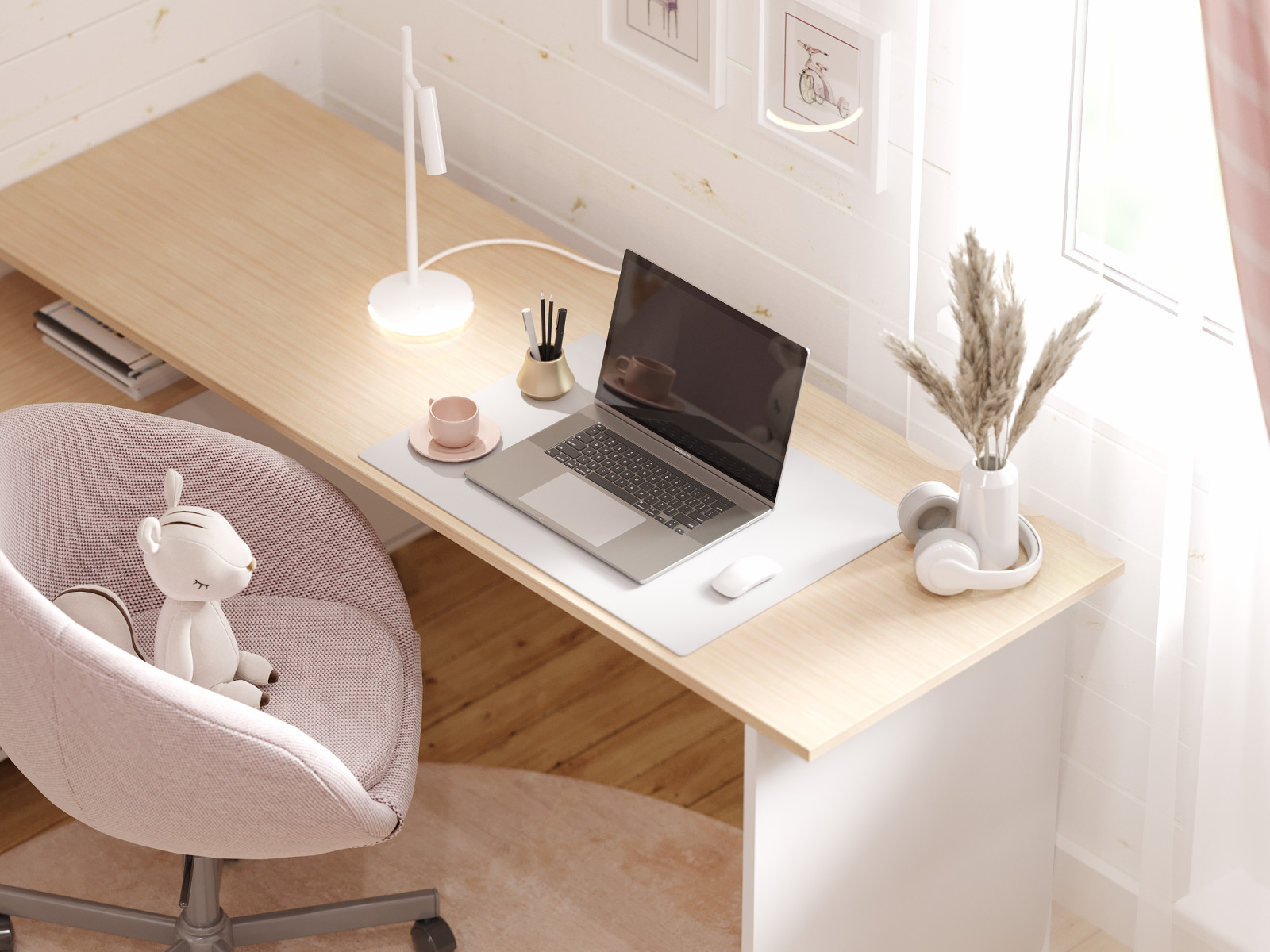 Дизайн 2го этажа в доме из бруса