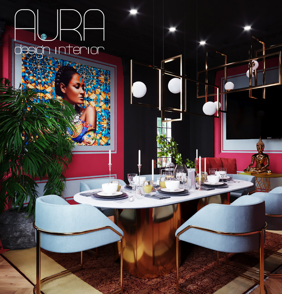 Дизайн столовой в коттедже на Рублево-Успенском шоссе, г. Москва