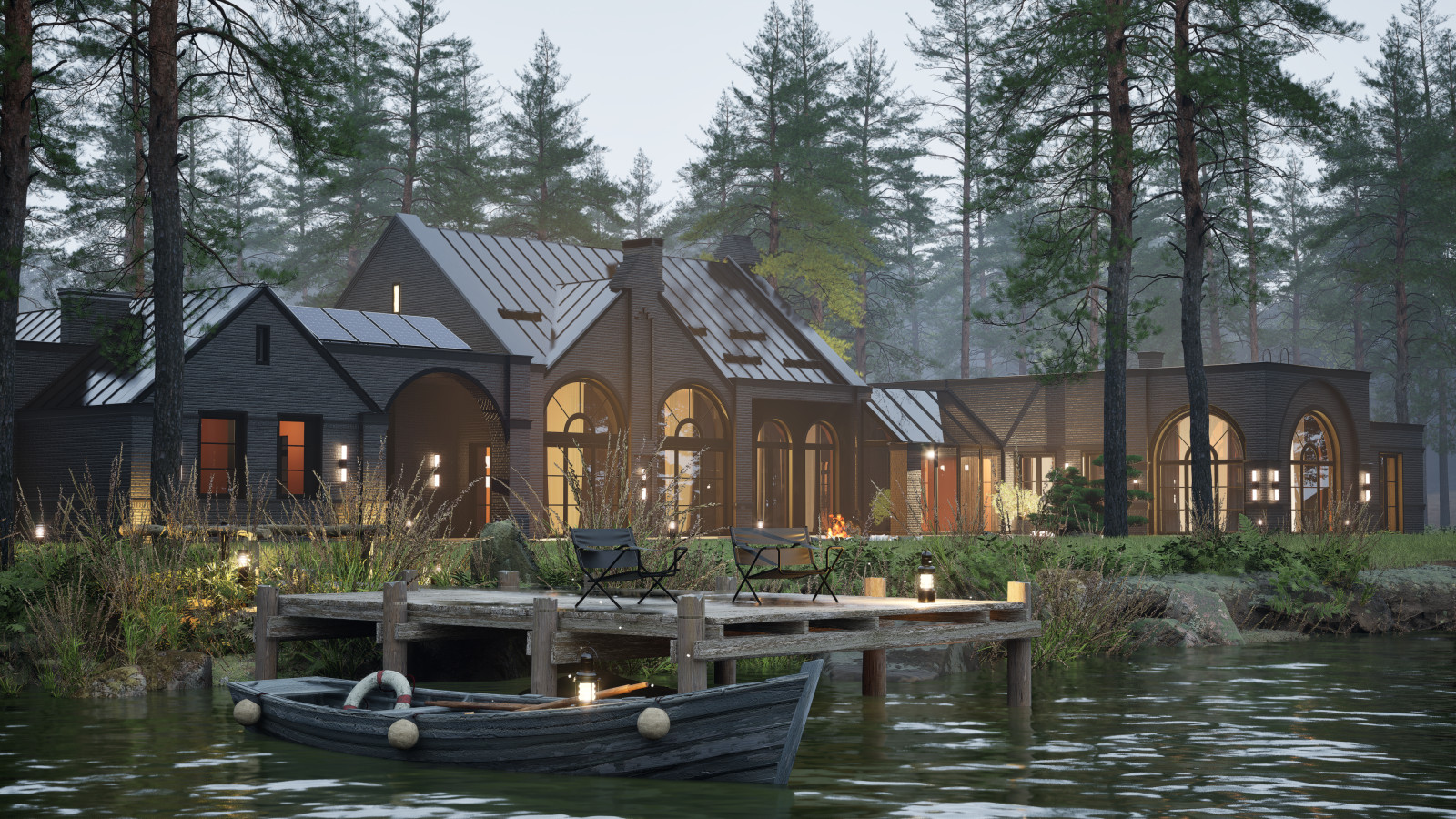 Загородный дом в стиле современный Голландский Модерн (Dutch modern house)