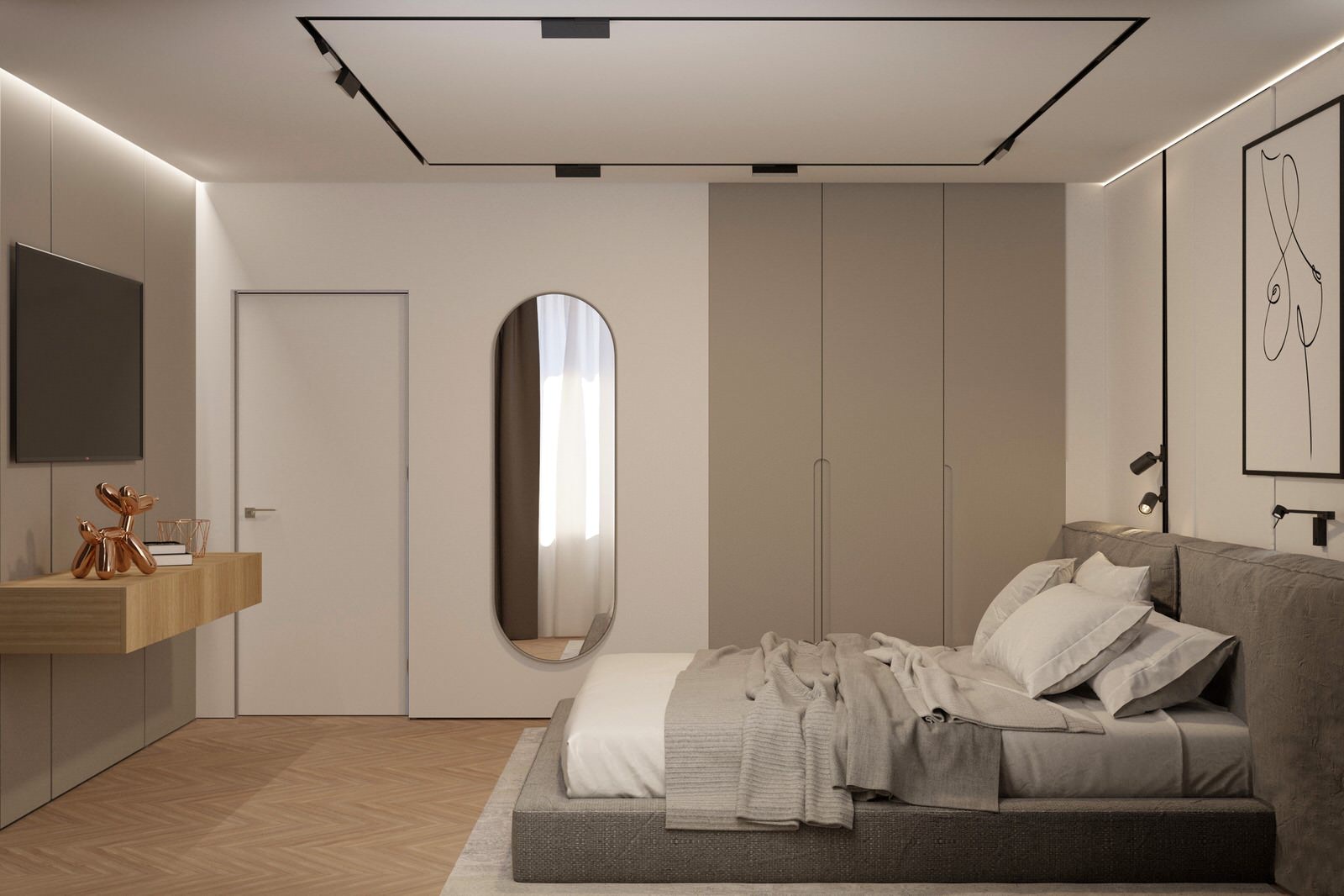Спальня в стиле МИНИМАЛИЗМ