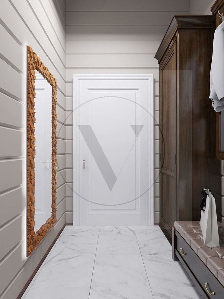 Темный шкаф в прихожей