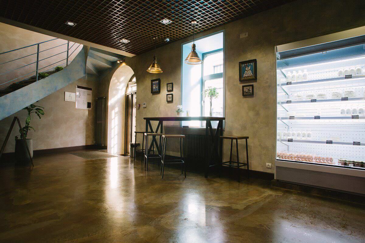 Ресторан в Санкт Петербурге Арт-бетон / Микроцемент