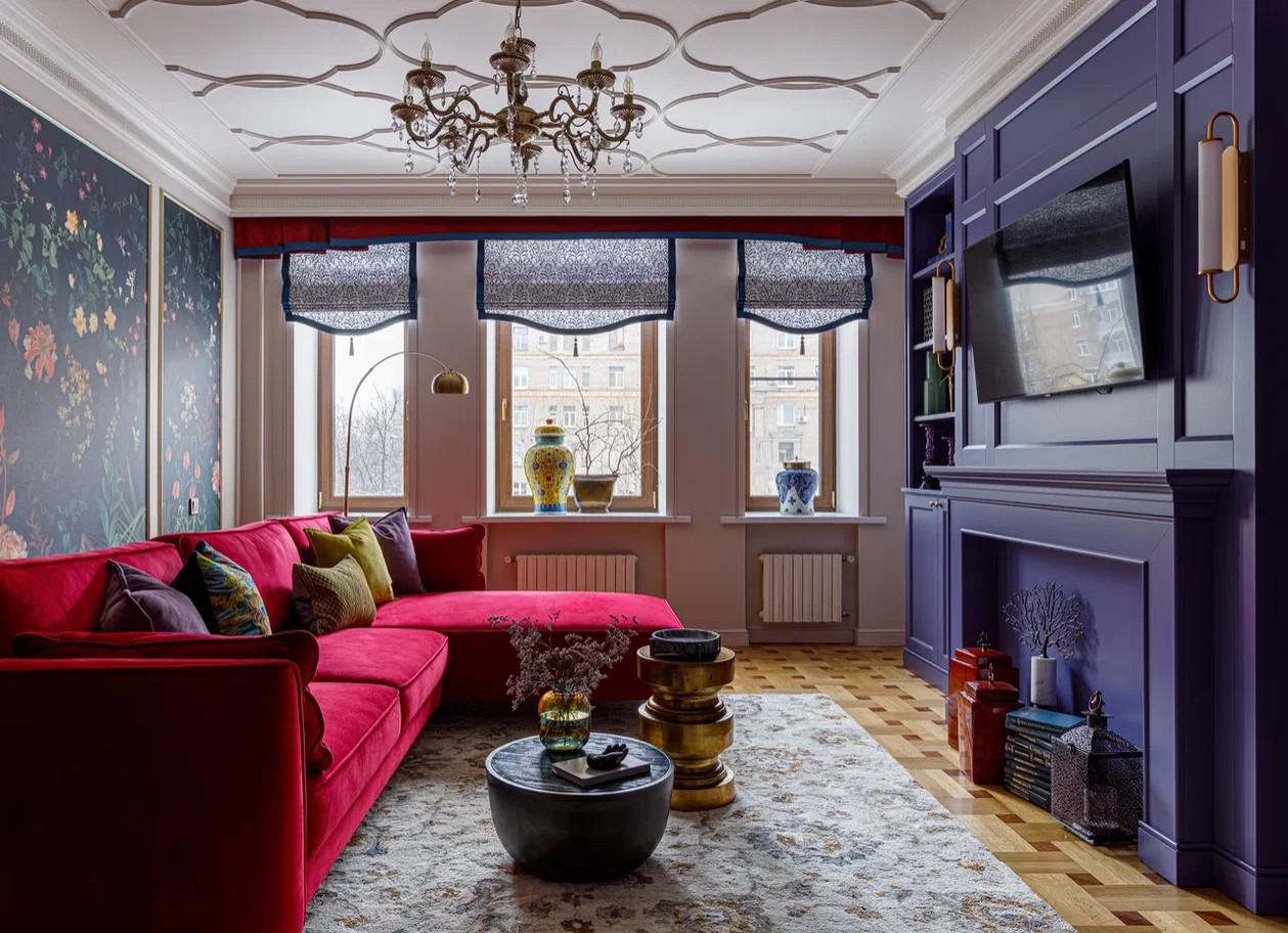 Эффектная квартира с обилием орнаментов для творческой личности