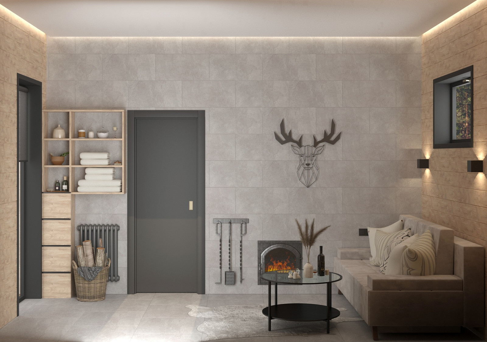 Дом с верандой и баней