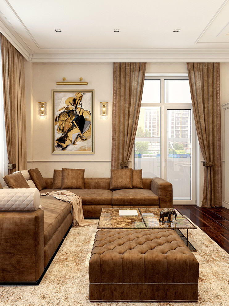 Интерьер в пастельных тонах в ЖК "Новая История"