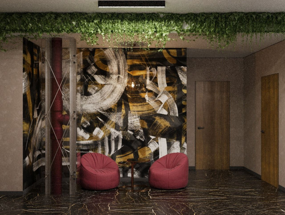 Дизайн массажной студии в стиле эклектика