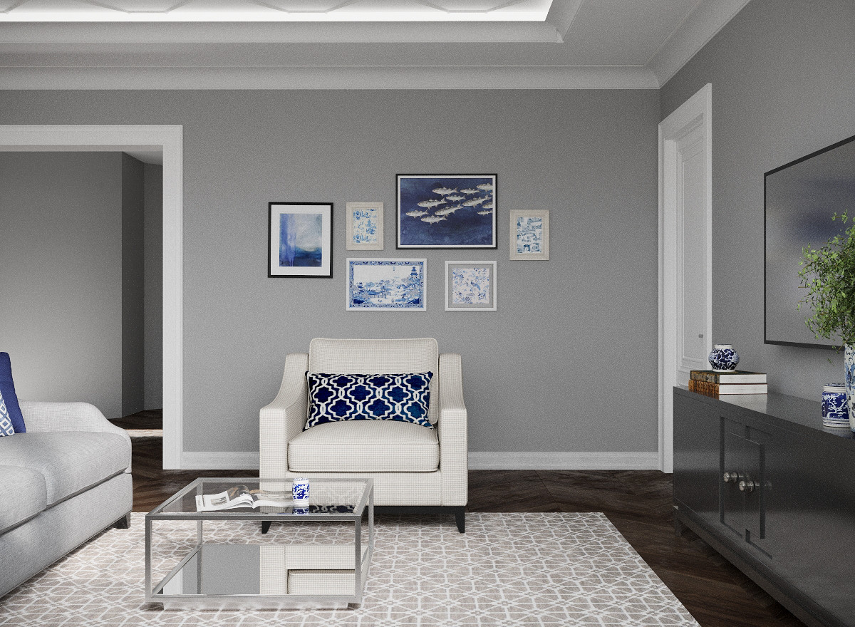 Дизайн-проект частного дома в стиле неоклассика