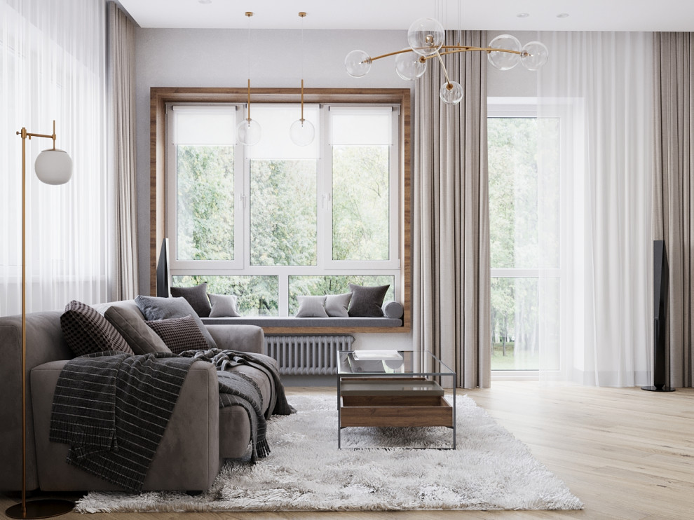 Гостиная в московском таунхаусе