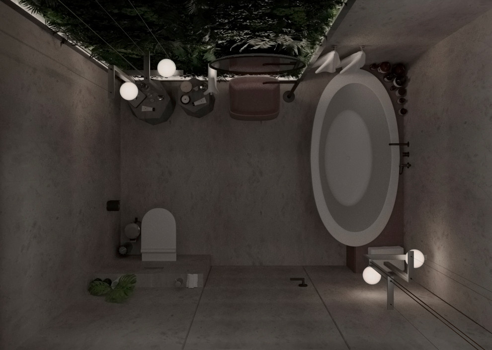 Обложка проекта: Ванная "Tropical Lady"