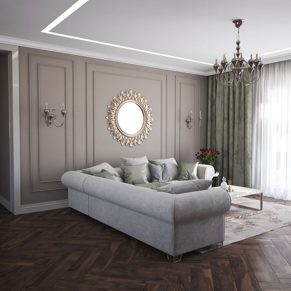 Обложка проекта: Южная гостиная в неоклассике