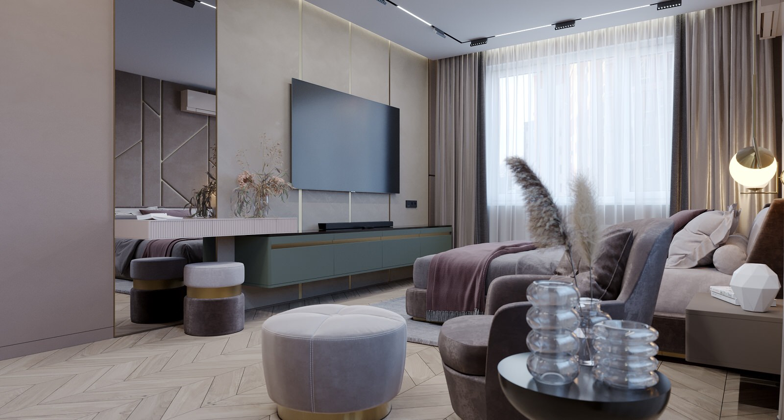 Проект оформления интерьера квартиры 90 кв.м.