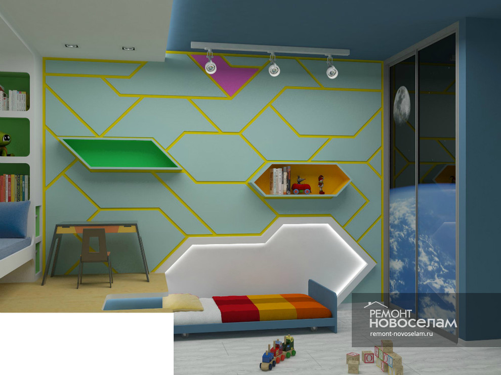 Дизайн проект детской комнаты / Вариант 1