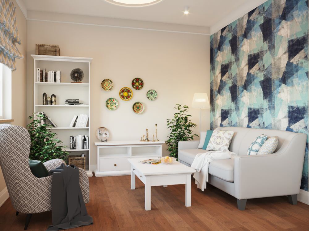 Обложка проекта: Коттедж в светлых тонах