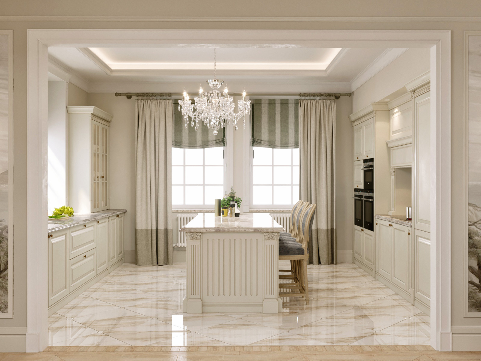 Загородный дом в классическом стиле 370 м.кв