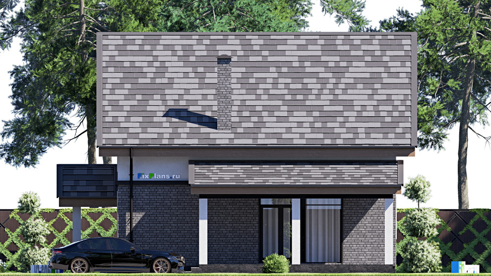 Проект дома с мансардой 12х13 м S176м2 F-17729