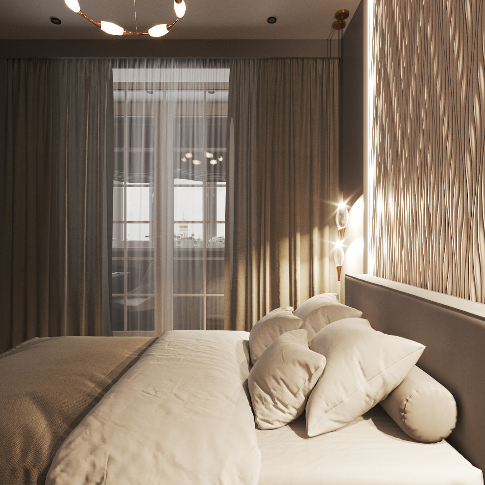 Спальня в двухкомнатной квартире ЖК Ты и Я