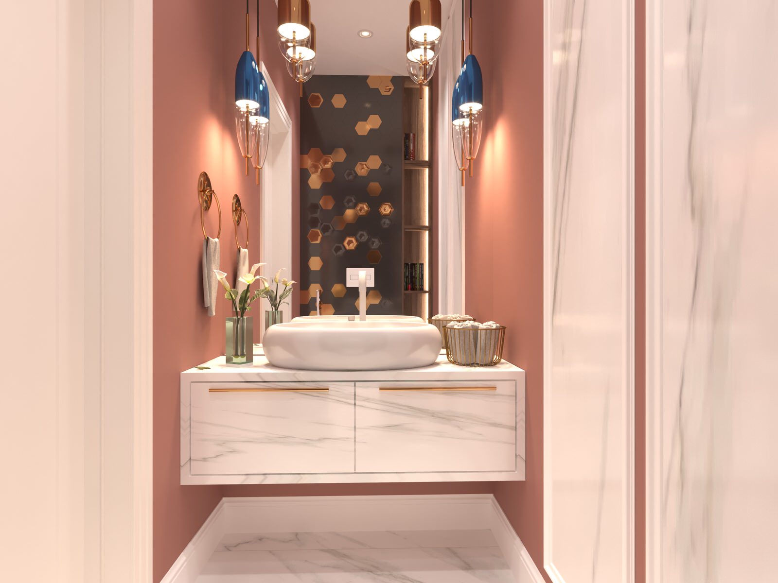 Дизайн-проект интерьера трехкомнатной квартиры.